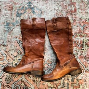 Frye Brown Heeled Boots